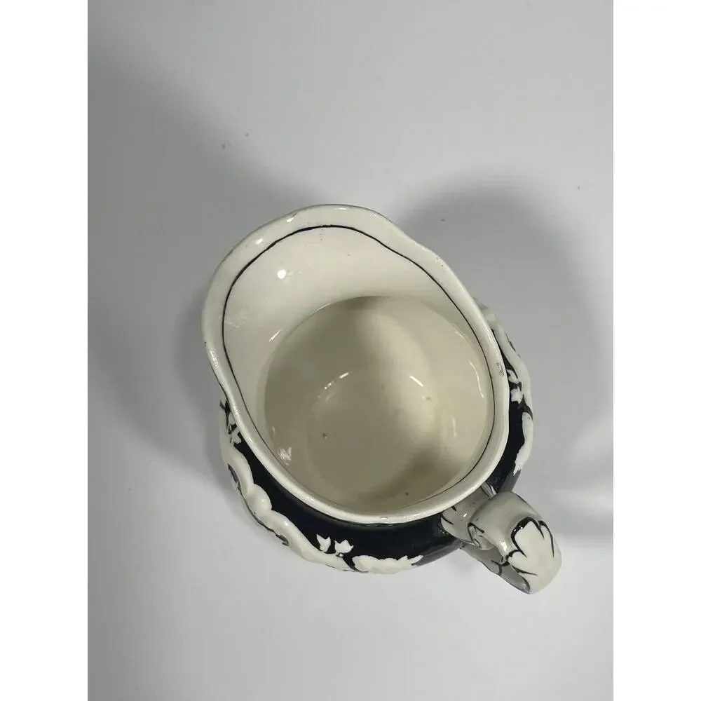 Marlborough George Jones and Sons Rare‎ Vintage Back White Creamer Made England